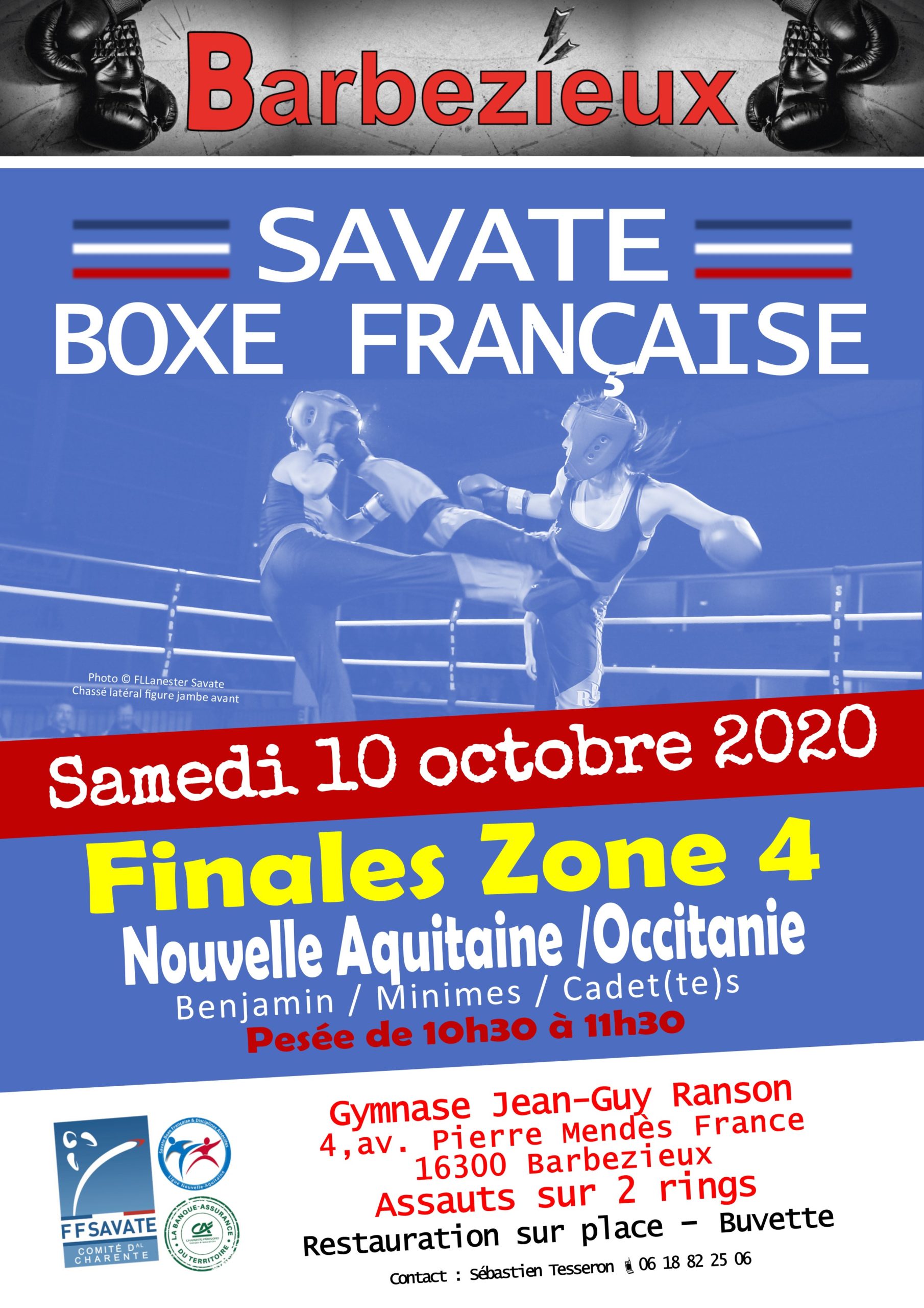 Sélections Zone 4 – Samedi 10 octobre 2020 – Barbezieux