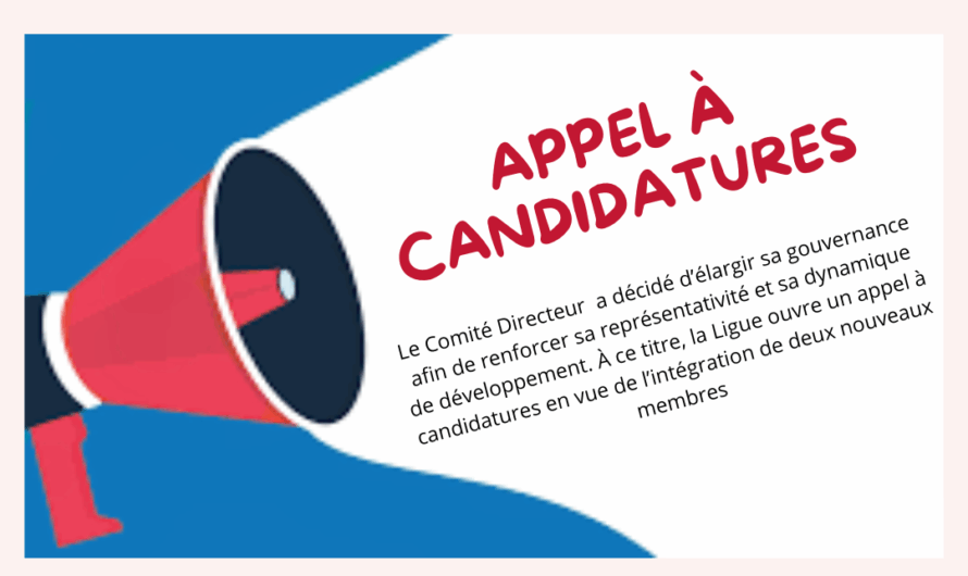 Appel à candidatures – Élargissement du Comité Directeur de la Ligue Nouvelle Aquitaine de savate boxe française et disciplines associées.