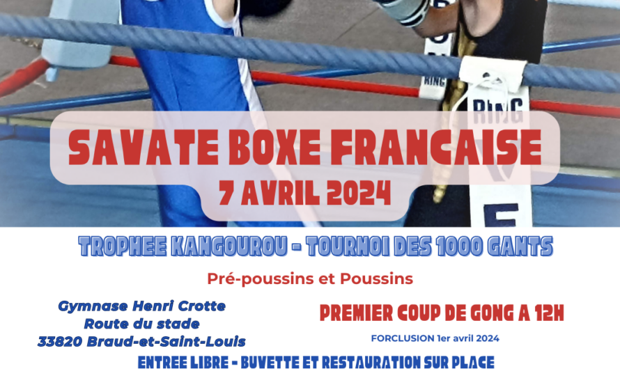 Trophée kangourou et Tournoi des 1000 gants – 7 avril 2024